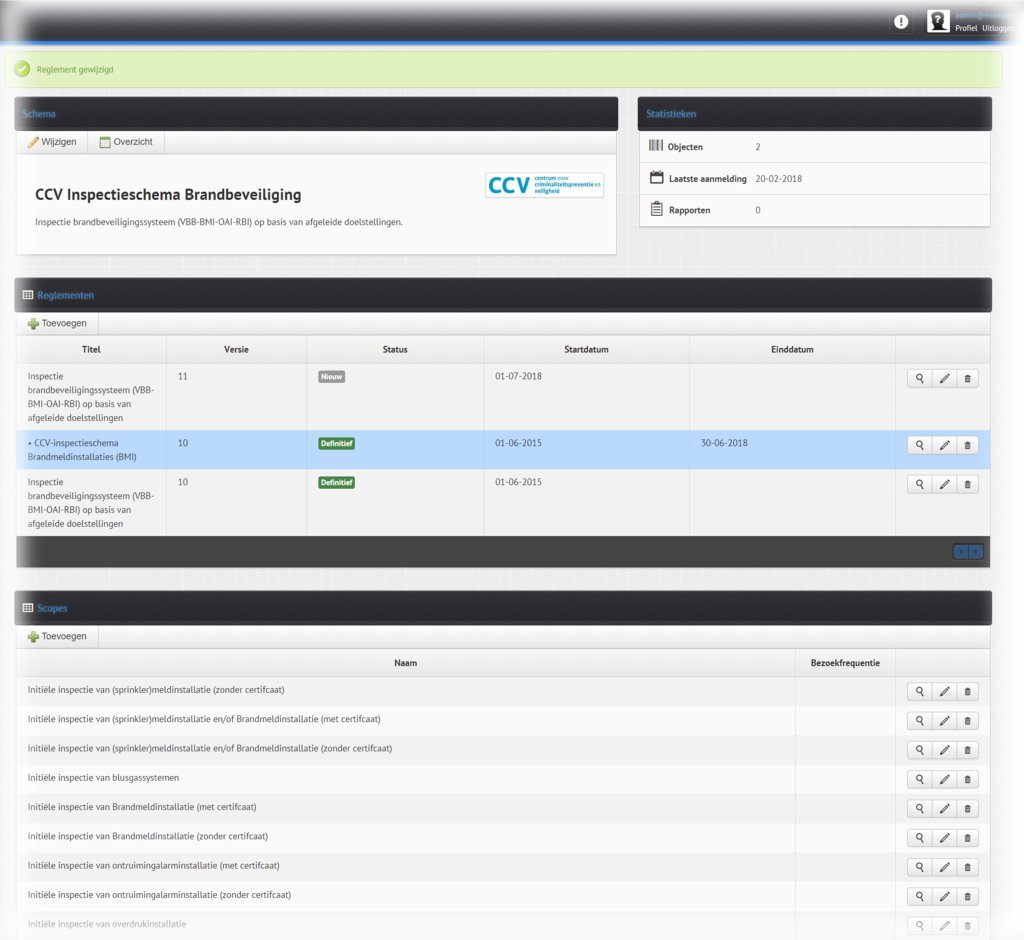 CCV inspectieschema AudiMAX